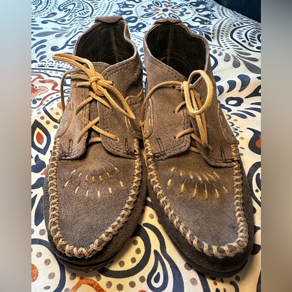 Minnetonka Shoes - Vintage blue Minnetonka moccasin booties - Women’s 6